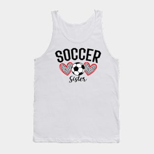 Funny Soccer Sister Mothers Day Tank Top